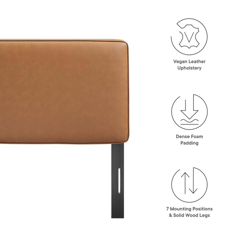 Lindee Vegan Leather King Headboard image number 3