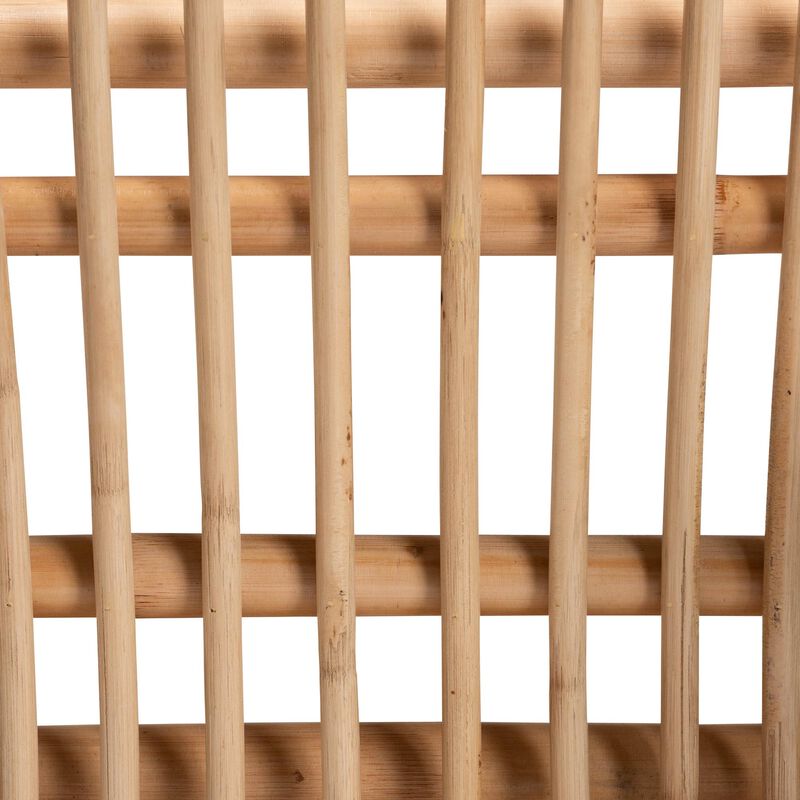 Baxton Studio Cyntia Modern Bohemian Natural Brown Rattan Counter Stool