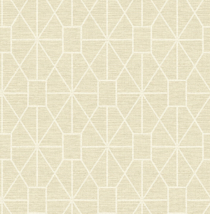 Stevenson Natural Trellis Wallpaper