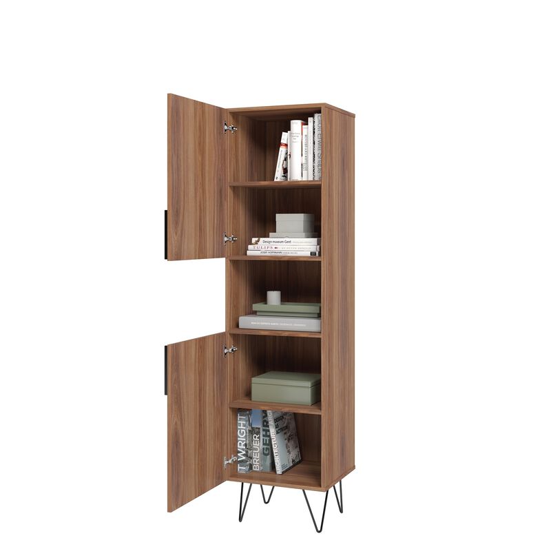 Beekman Brown and Pink Bookcase