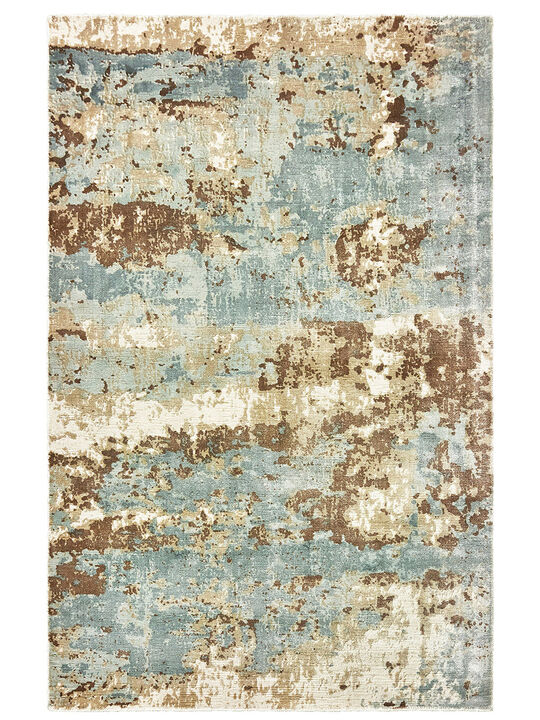 Formations 6' x 9' Blue Rug
