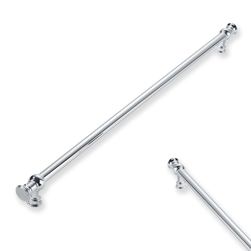 ZAUYX 2-Pack 12inch(305mm) Hole Center Polished Chrome Cabinet Pulls Solid Heavy Duty Kitchen Cabinet Hardware for Cupboard Draw