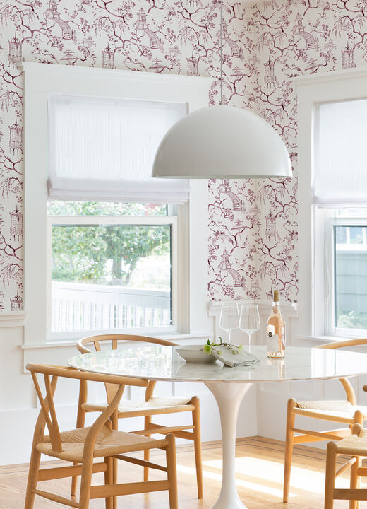 Serena Plum Chinoiserie Wallpaper (Set of 2)