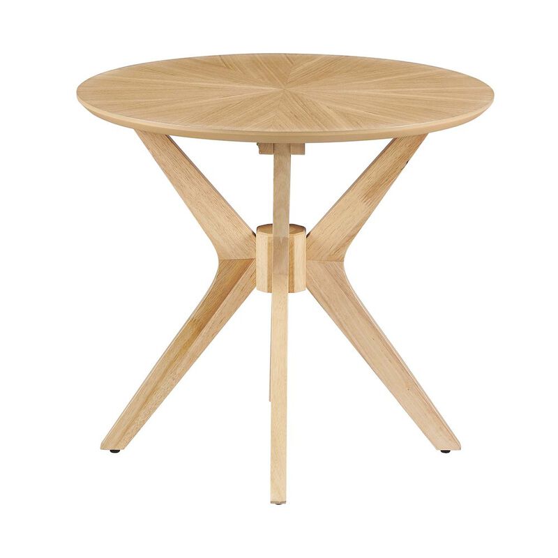 Crossroads 24&rdquo; Round Wood Side Table image number 3