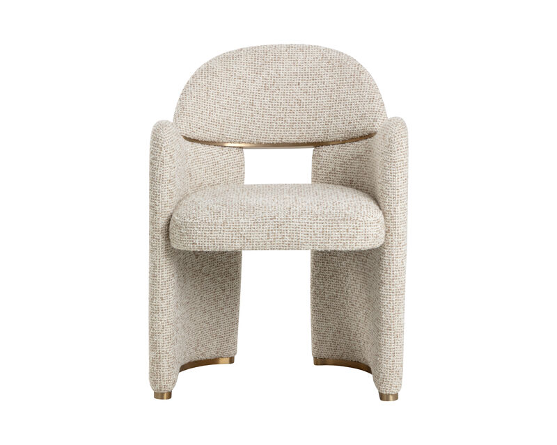 Galen Noah Ecru Dining Armchair image number 1