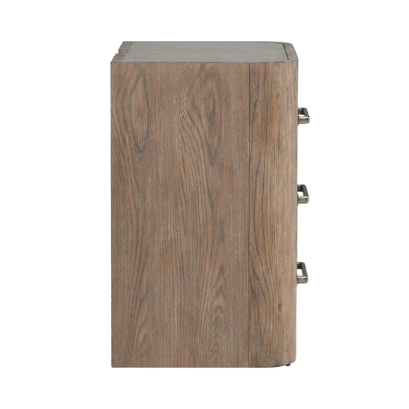 Liberty Furniture Bedroom Nightstand with AC USB Charging Station Station  - Burnished Clay Wood image number 3