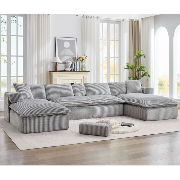 Britan 149" Oversized Sectional Couches U Shaped Couch