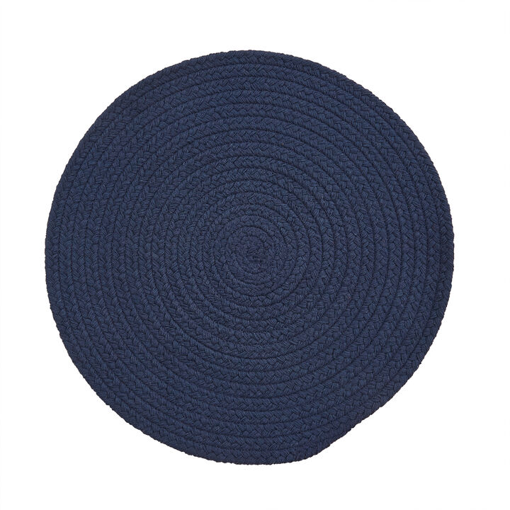 Split P Marine Blue Essex Round Placemat Set of 4