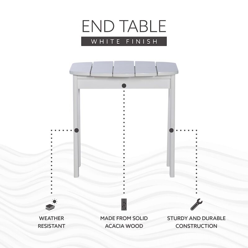 Red Adirondack End Table image number 2