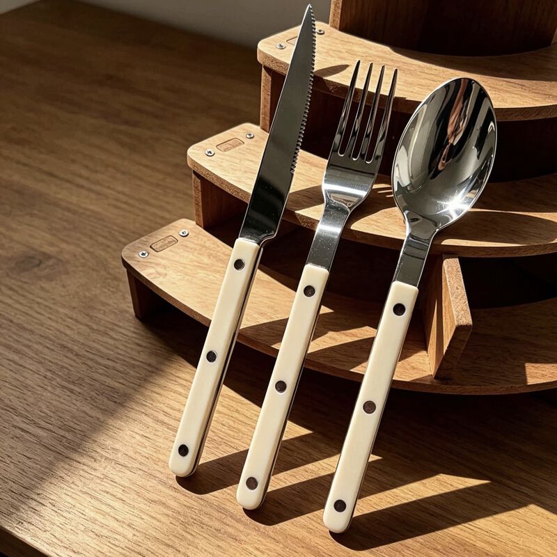 Retro Nordic Flatware Set of 10 image number 5