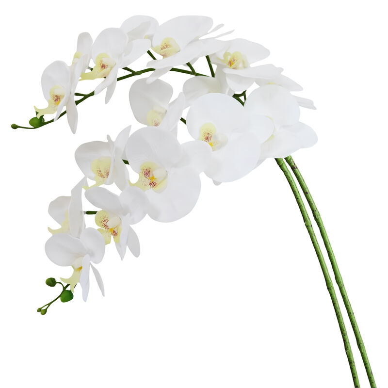 White Artificial Greenery Stems Real Touch Wedding Centerpiece Decor image number 0