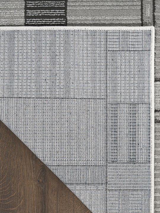 Nordic NRC04 Black/Gray 4' x 6' Rug