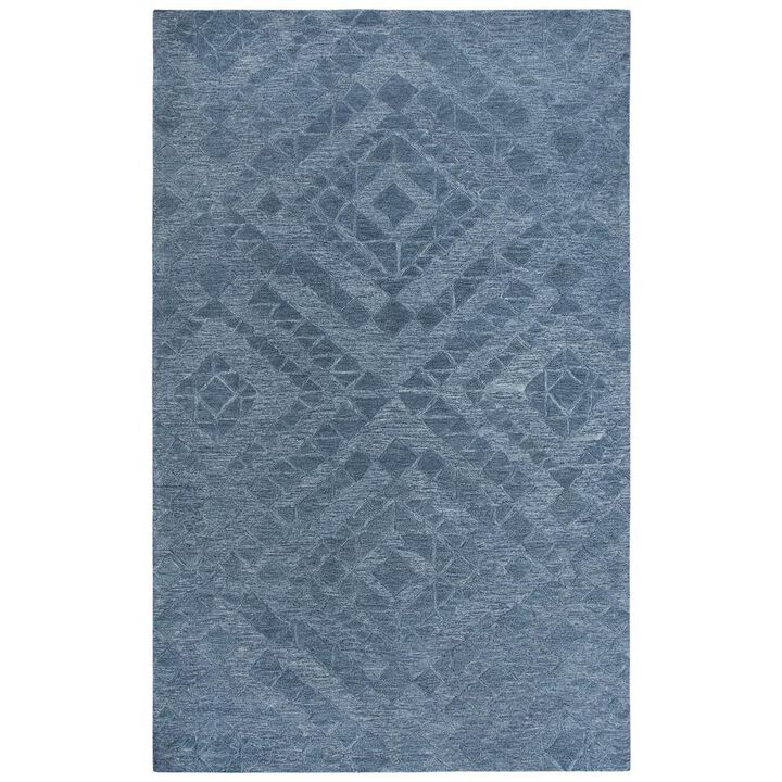 Hand Tufted Cut & Loop Pile Wool Rug, 5' x 8'
