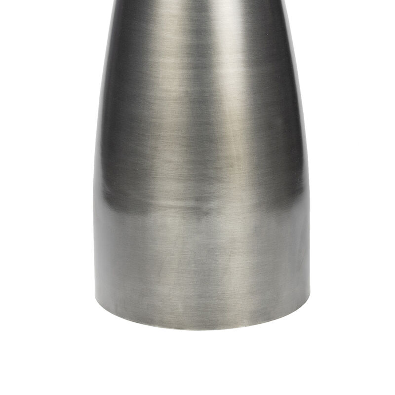 Otto 18" Modern Rustic Round Wood/Metal Accent Table