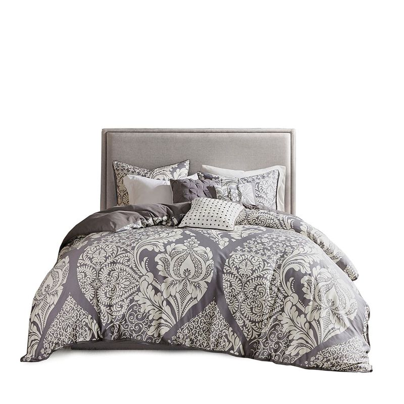 Gracie Mills Muriel Damask Delight 6-Piece Duvet Cover Set