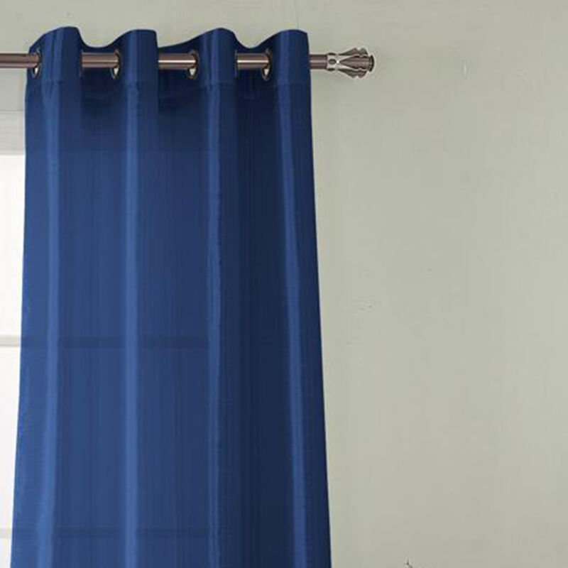 RT Designers Collection Nancy Faux Luxurious Silk Grommet Curtain Panel