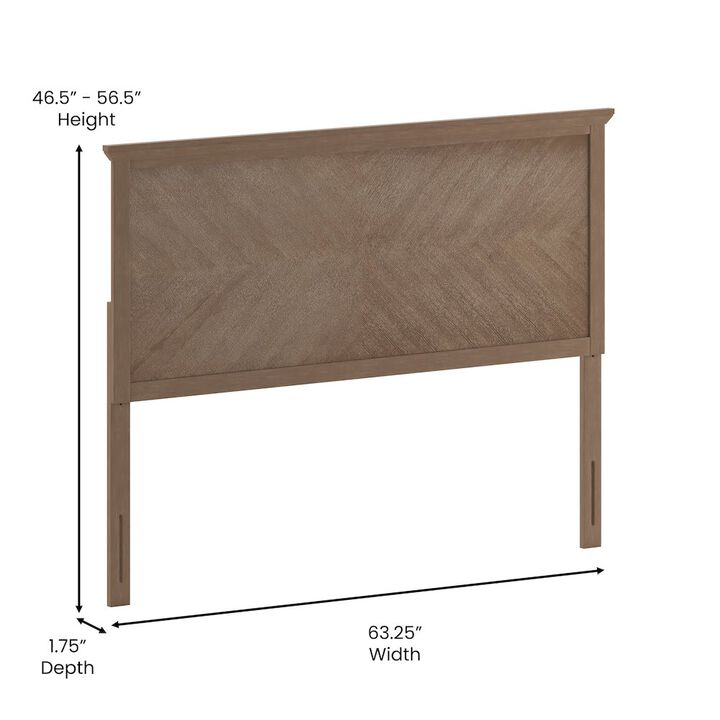 Flash Furniture Contemporary Queen Size Herringbone Pattern Headboard