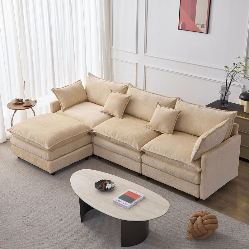Vulwab 105" Modular Sectional Couch image number 2