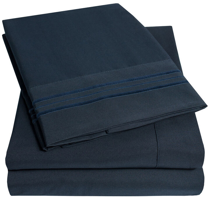 Ultra Soft 1800 Series Double Brushed Microfiber Sheet Set