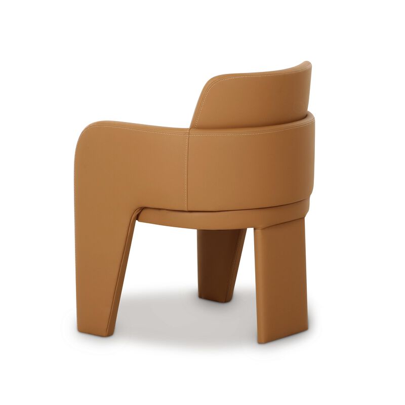 Leo Black Performance Vegan Leather Dining Chair