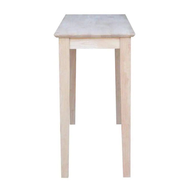 Rustic Unfinished Solid Wood  Farmhouse Console Sofa Table