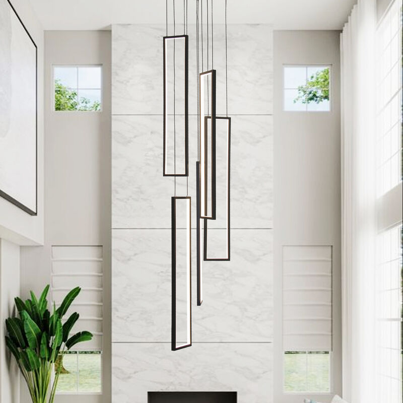 5-Light High-Ceiling Dimmable Cluster Pendant image number 4