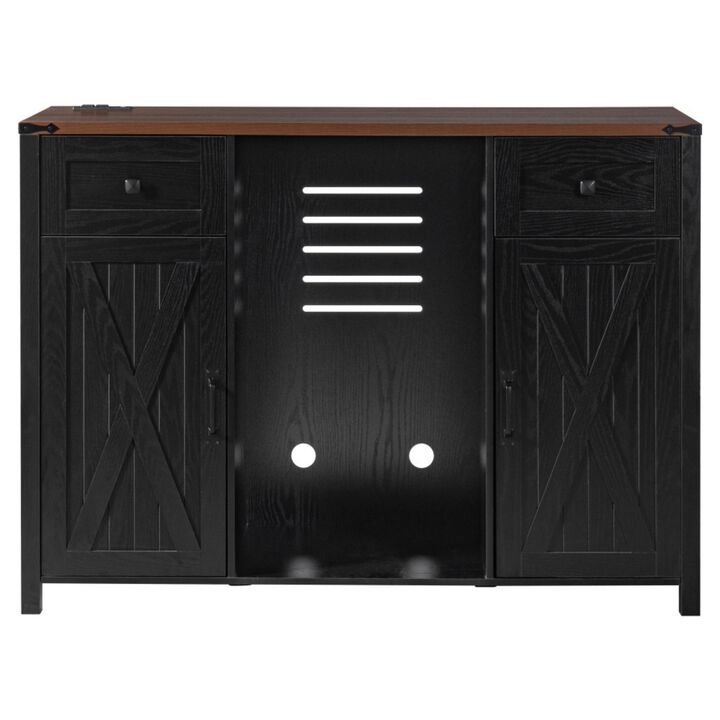 Jiljun Farmhouse Wine Bar Sideboard Cabinet
