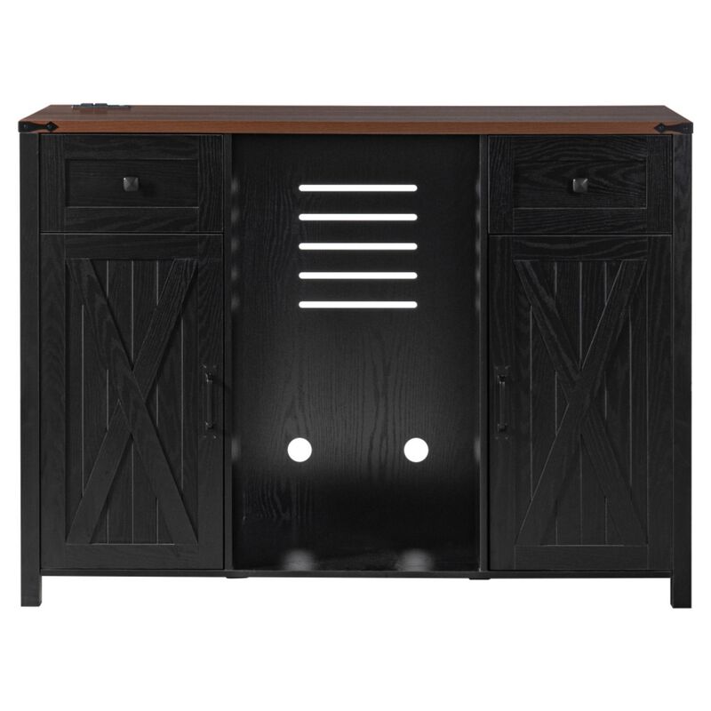 Jiljun Farmhouse Wine Bar Sideboard Cabinet image number 0
