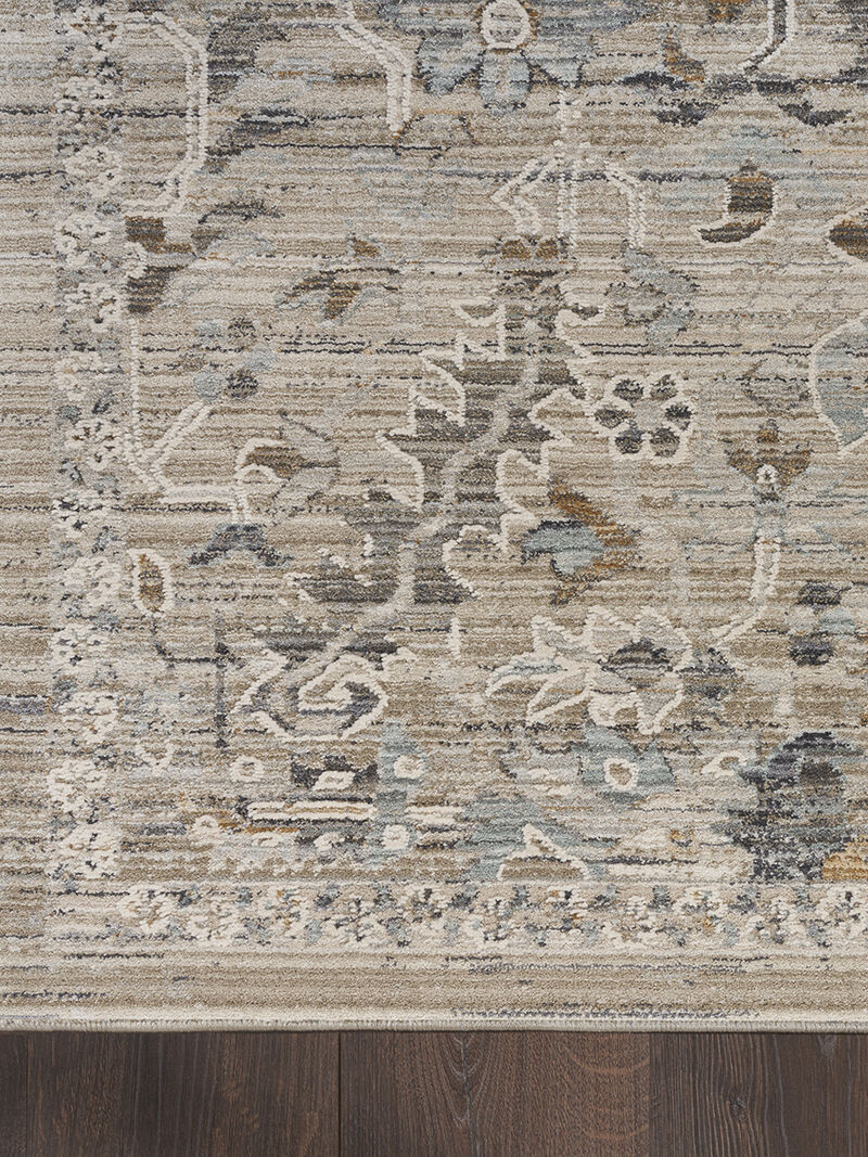 Lynx LNX02 Ivory/Taupe 2'3" x 12' Rug