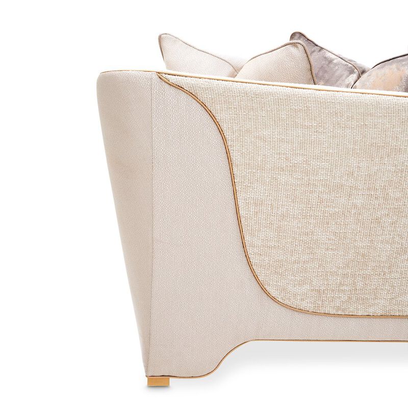 Michael Amini La Terrazza Sofa - Cappuccino/Light Champagne
