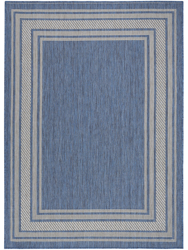 Horizon Indoor/Outdoor HOZ03 Denim 4' x 6' Rug