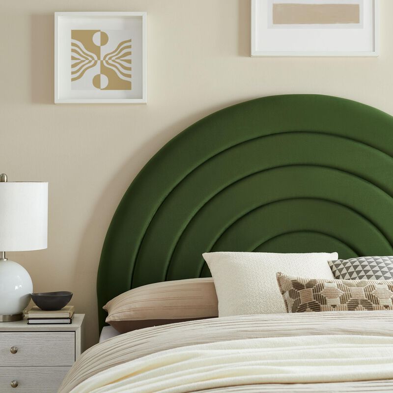 Solana Arched Performance Velvet King Headboard image number 4