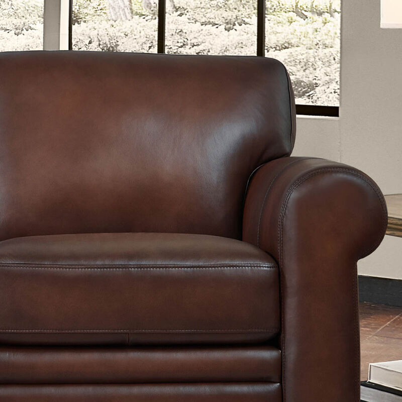 Brookfield Top Grain Leather Loveseat