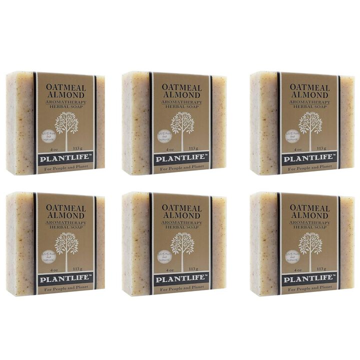 Plantlife Bar Soap - Oatmeal Almond 6 Pack
