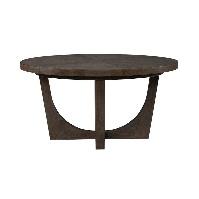 Liberty Furniture Cascade Pedestal Table for Dining Room with Removable Leaf - Satin Espresso Oak image number 9