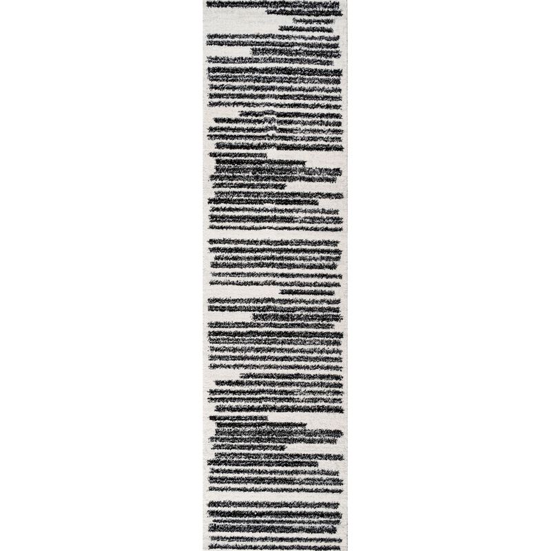 Khalil Modern Berber Stripe Area Rug