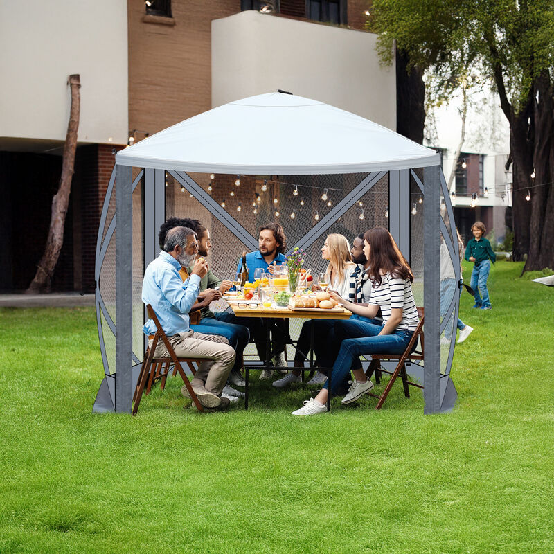 Pop-Up Camping Canopy for Outdoor Shade at Beach, Garden, or Backyard image number 9