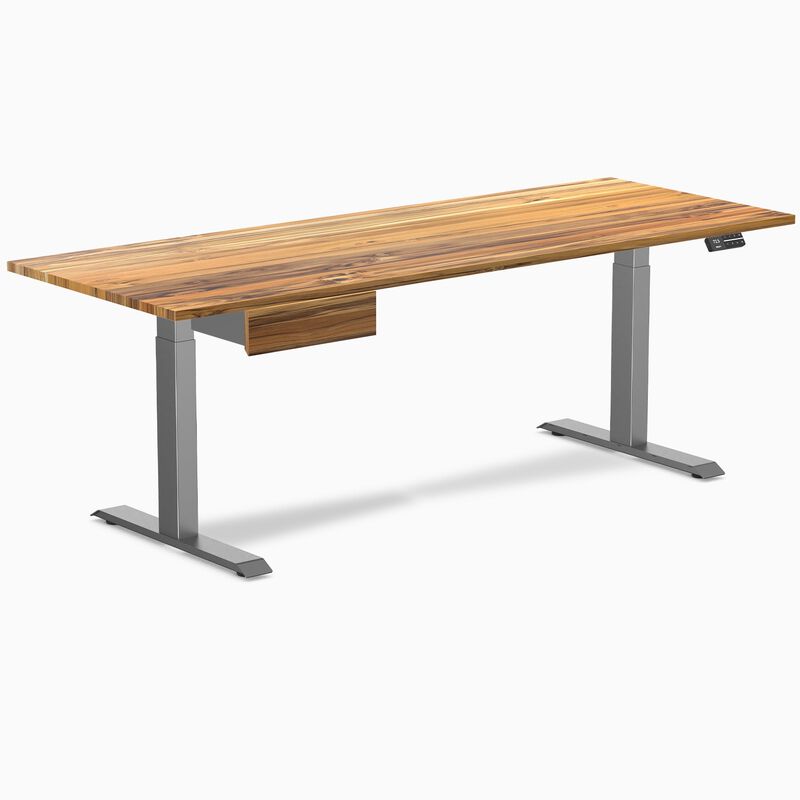 Desky Dual Hardwood Standing Desk With Drawer image number 0