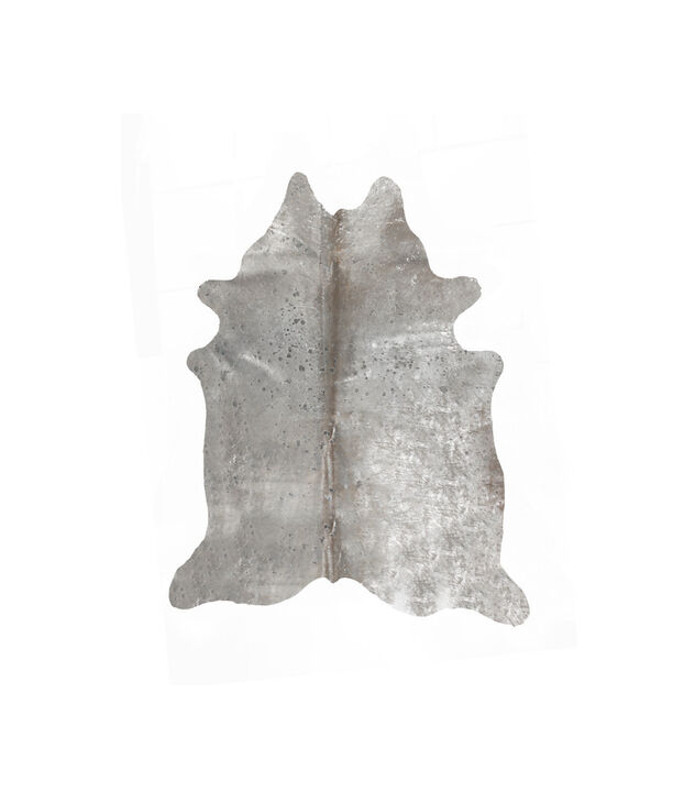 HomeRoots Cowhide Hand Knotted Area Rug