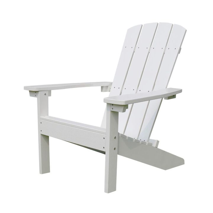 Merry Products  36.61 in. Lakeside Faux Wood Adirondack Chair,