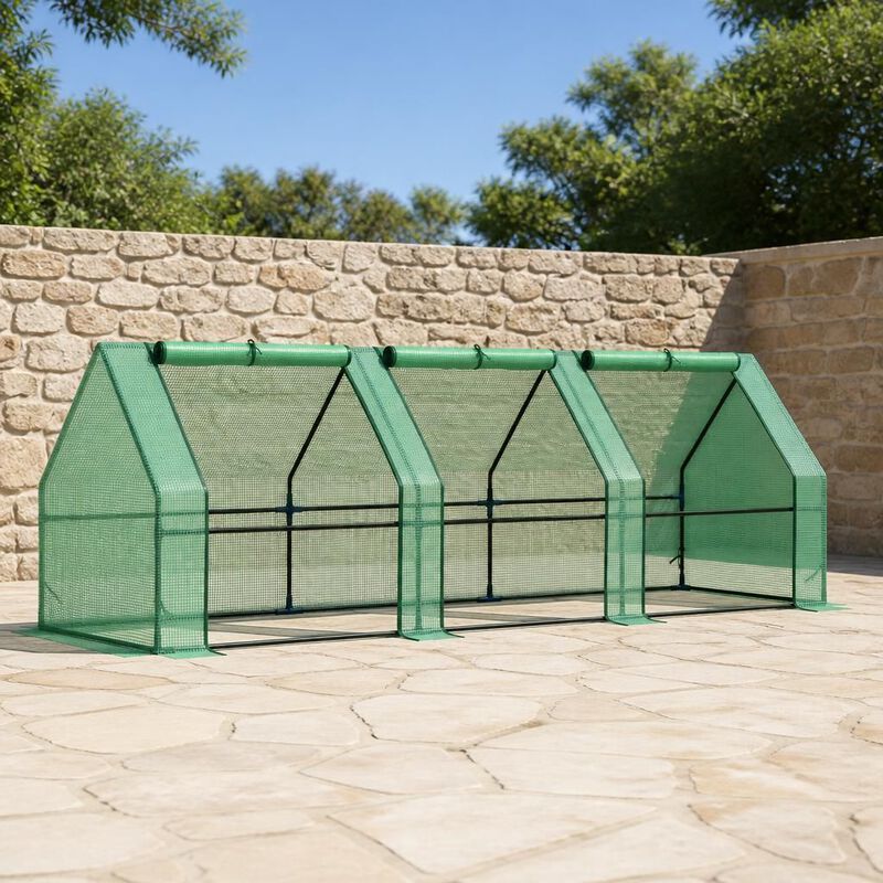 WOW PIONEER Portable Long Tunneled Mini Outdoor Garden Greenhouse For Protecting Plants Extending Growing Season Against Extreme Weather image number 3