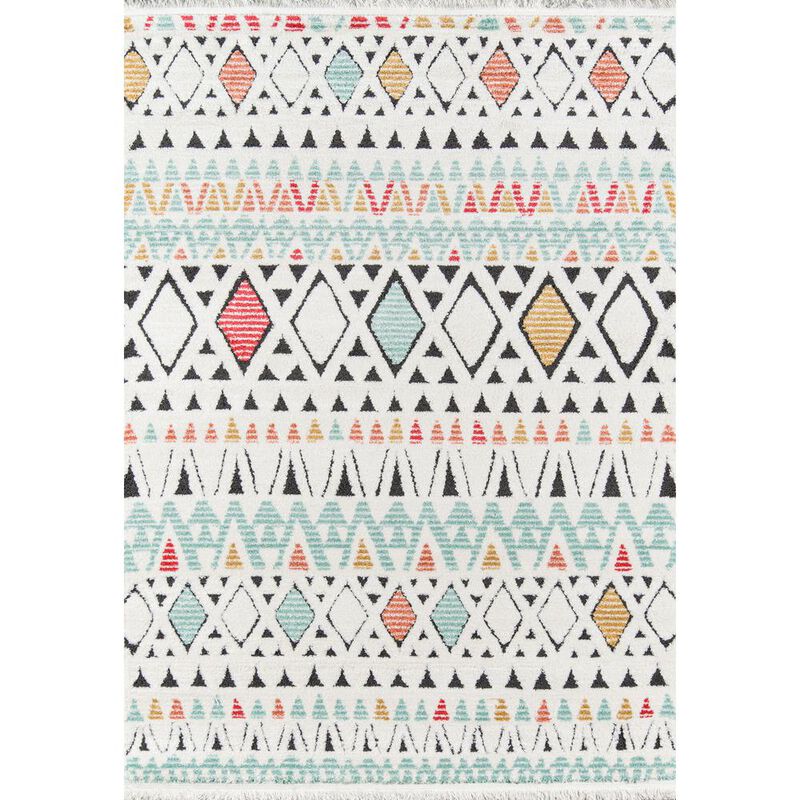 Momeni Contemporary Rectangle Area Rug, Multi, 3'3 X 5'