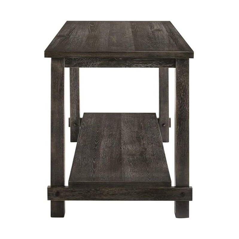 Simple Relax Rectangle Counter Height Table in Weathered Gray image number 4