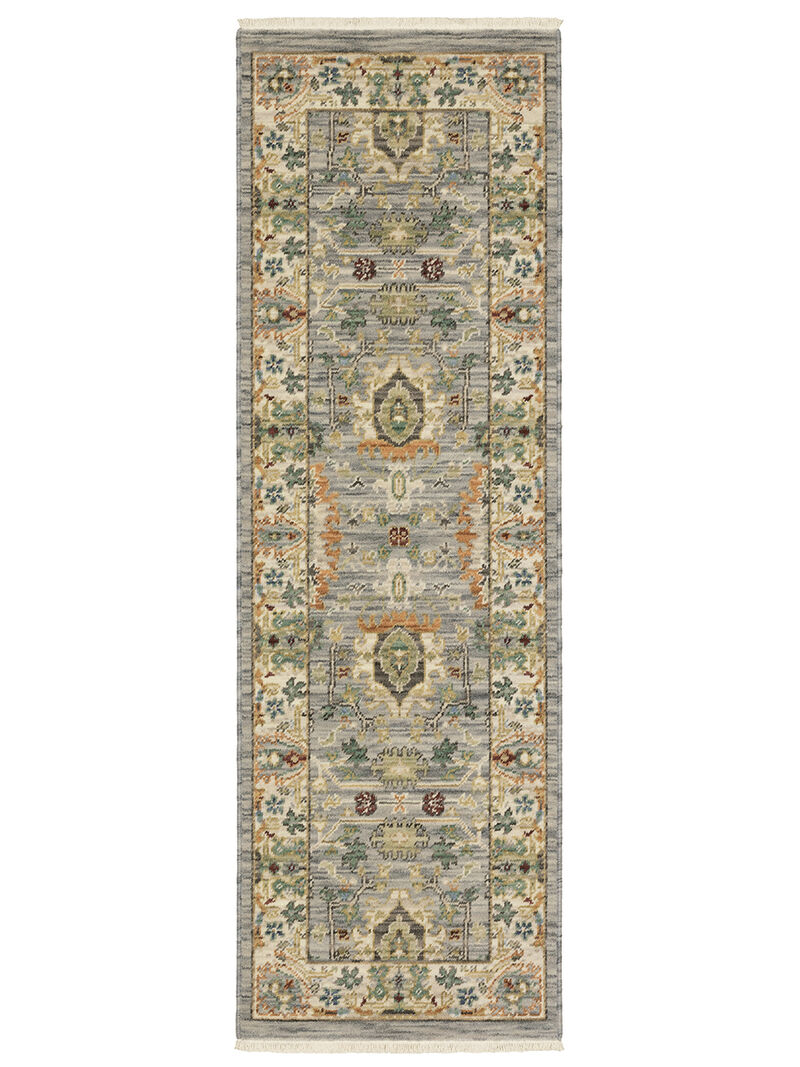 Lucca 2'6" x 12' Blue Rug