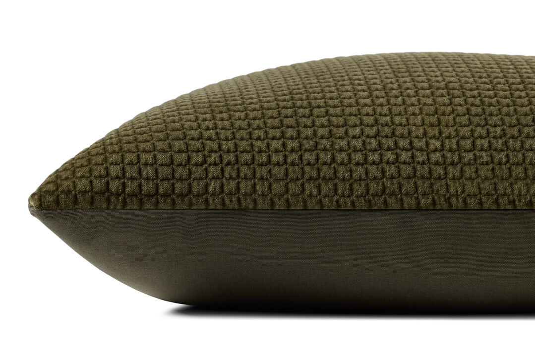 PLL0130 Dark Olive 22''x22'' Cover w/Down Pillow