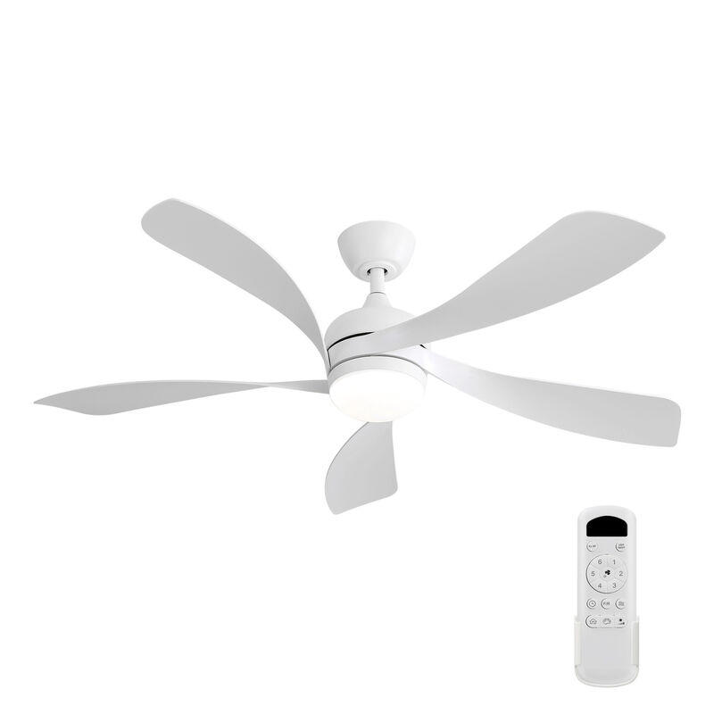 ELEMENT ACE 52 Inch Modern LED Ceiling Fan with Dimmable Lighting and Remote Control for Indoor Climate Comfort image number 0