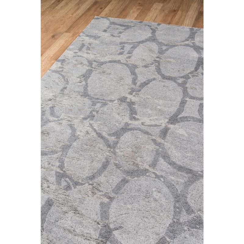 Momeni Contemporary Runner Area Rug, Silver, 2'3 X 8' Runner