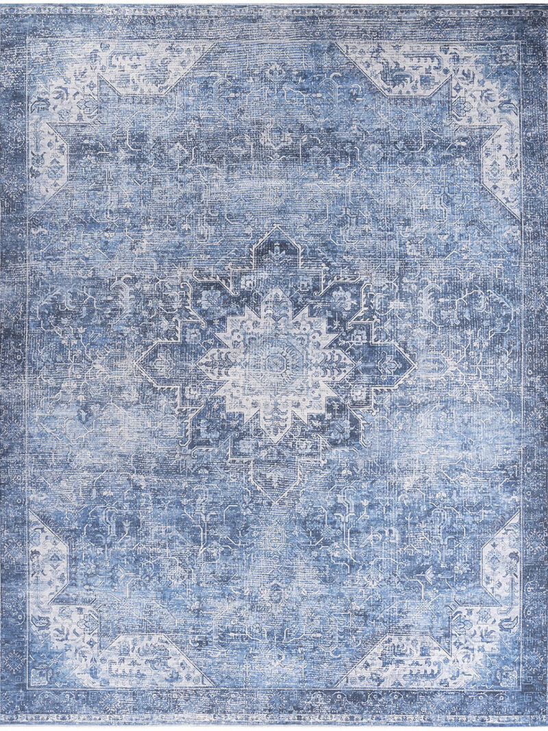 Nourison Washables NWB15 Blue 9'2" x 12' Rug
