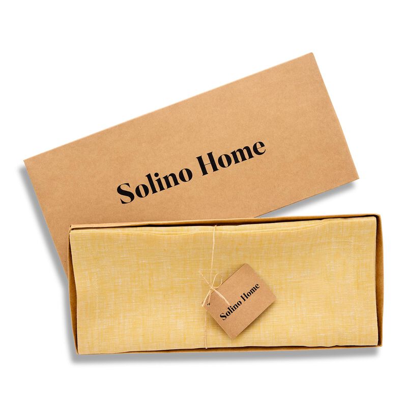 Solino Home 100% Pure Linen Table Runner - Athena