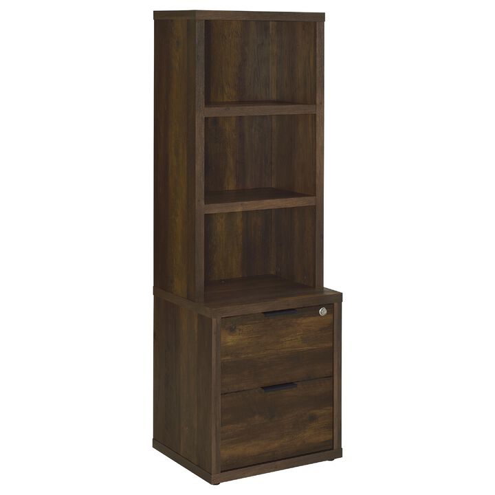 Park Bookcase with 3 Open Shelves, 2 Drawers